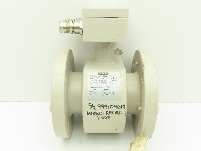 Siemens SITRANS FM MID 711/A Flowmeter Sensor Valve 3" Flanged 150# PTFE Lined