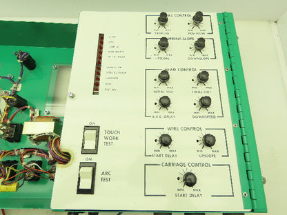 L-Tec HWC-7 Heliarc Union Carbide Welding Control Missing DC Ampmeter