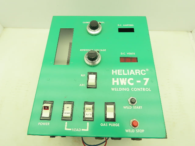 L-Tec HWC-7 Heliarc Union Carbide Welding Control Missing DC Ampmeter