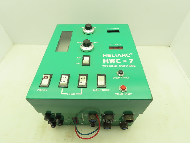L-Tec HWC-7 Heliarc Union Carbide Welding Control Missing DC Ampmeter