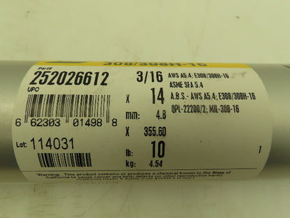 Esab 252026612 Arcaloy Electrode 308/308H-16 3/16 IN X 50lb