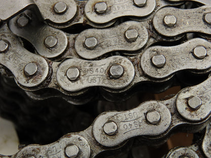 Tsubaki RS40 UST Single Row Side Tab Attachment Roller Chain 1/2" Pitch 20'