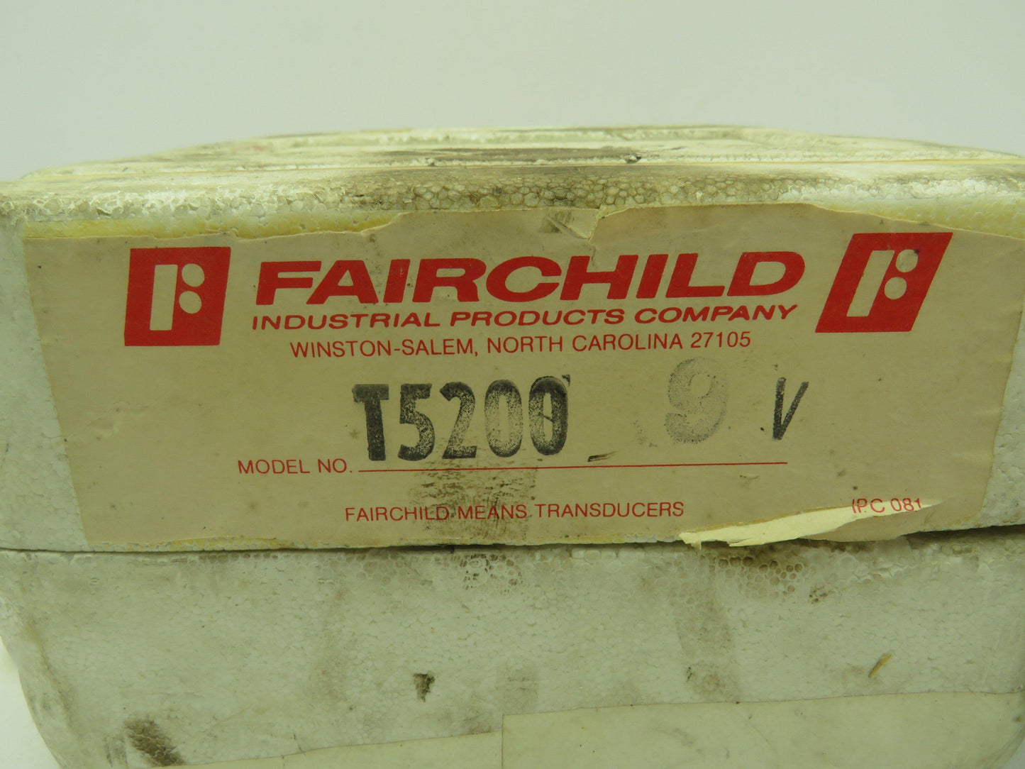 Fairchild Model T 5200-9 Electro Pneumatic Transducer Actuator 1-9VDC 3-15PSI