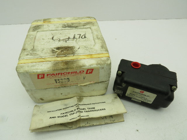 Fairchild Model T 5200-9 Electro Pneumatic Transducer Actuator 1-9VDC 3-15PSI