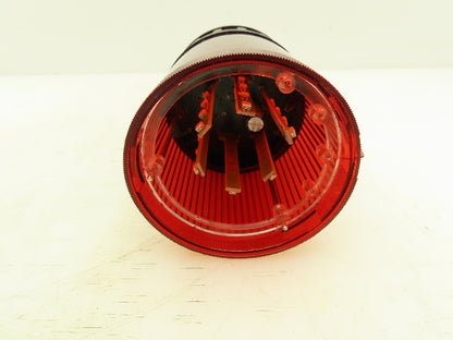 Allen Bradley 855T-B12YC4 Red LED Stack Light Tower 12V Top Piece Steady Sound