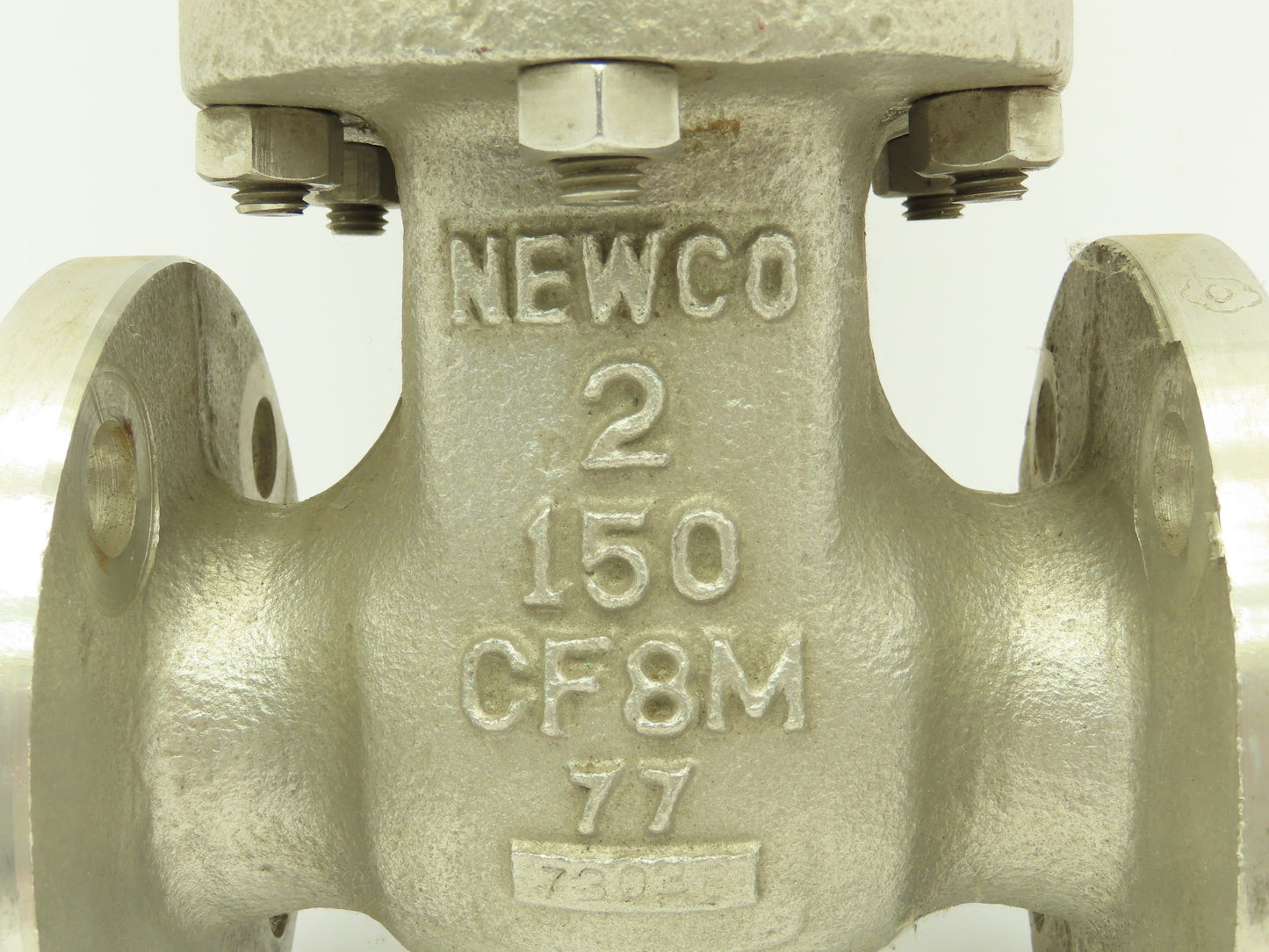 Newco 11F-C8M4-2 Manual  2" Flanged Stainless Gate Valve 150# Raised Face 4-Bolt