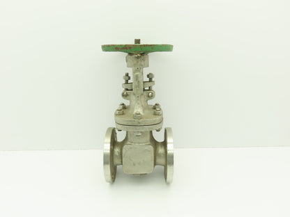 Newco 11F-C8M4-2 Manual  2" Flanged Stainless Gate Valve 150# Raised Face 4-Bolt