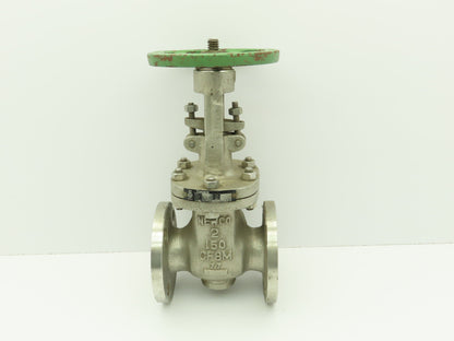 Newco 11F-C8M4-2 Manual  2" Flanged Stainless Gate Valve 150# Raised Face 4-Bolt