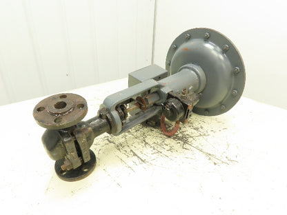 Mueller Pneumatic Diaphragm Actuator 1" Flanged Control Valve 72P315 Positioner