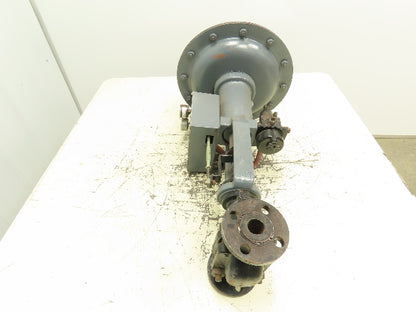 Mueller Pneumatic Diaphragm Actuator 1" Flanged Control Valve 72P315 Positioner
