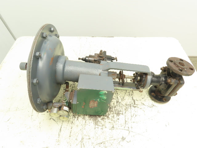 Mueller Pneumatic Diaphragm Actuator 1" Flanged Control Valve 72P315 Positioner
