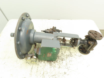 Mueller Pneumatic Diaphragm Actuator 1" Flanged Control Valve 72P315 Positioner