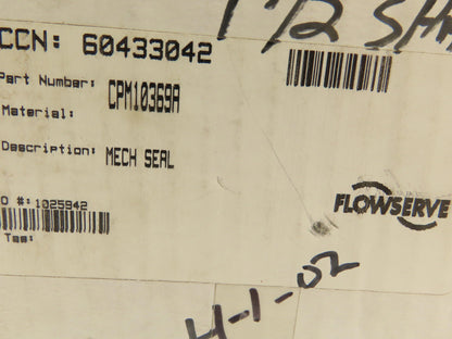 Flowserve CPM-10369A Pac-Seal 1-1/2" Mechanical Seal 395V