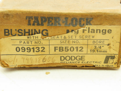 Dodge FB5012 Taper Lock Chain Coupling Flange Sprocket 3/4" Bore 12-Teeth