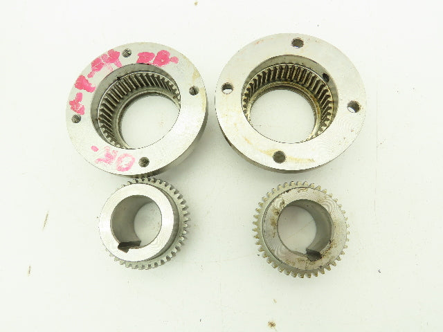 Zurn Amerigear F101-SB Gear Coupling Sleeve & Hub Set  1-1/8" Bore 2 Halves