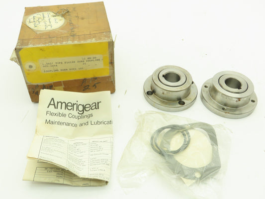 Zurn Amerigear F101-SB Gear Coupling Sleeve & Hub Set  1" Bore 2 Halves