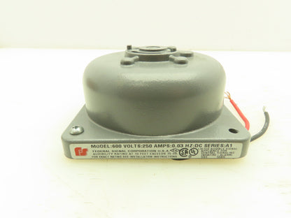 Federal Signal 600*250-1 Bell Mechanism 250VDC Gray 600*250-1