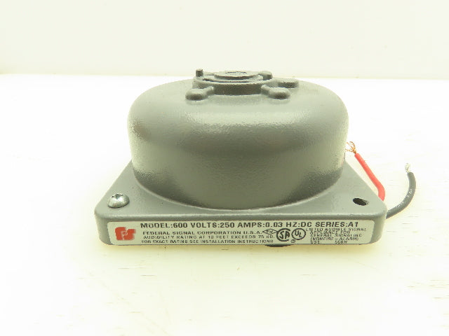 Federal Signal 600*250-1 Bell Mechanism 250VDC Gray 600*250-1
