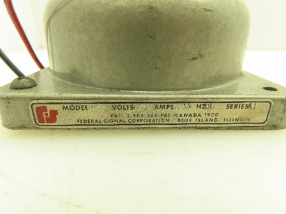 Federal Signal 600*250-1 6002501 600-250-1 Bell Mechanism 250VDC Gray