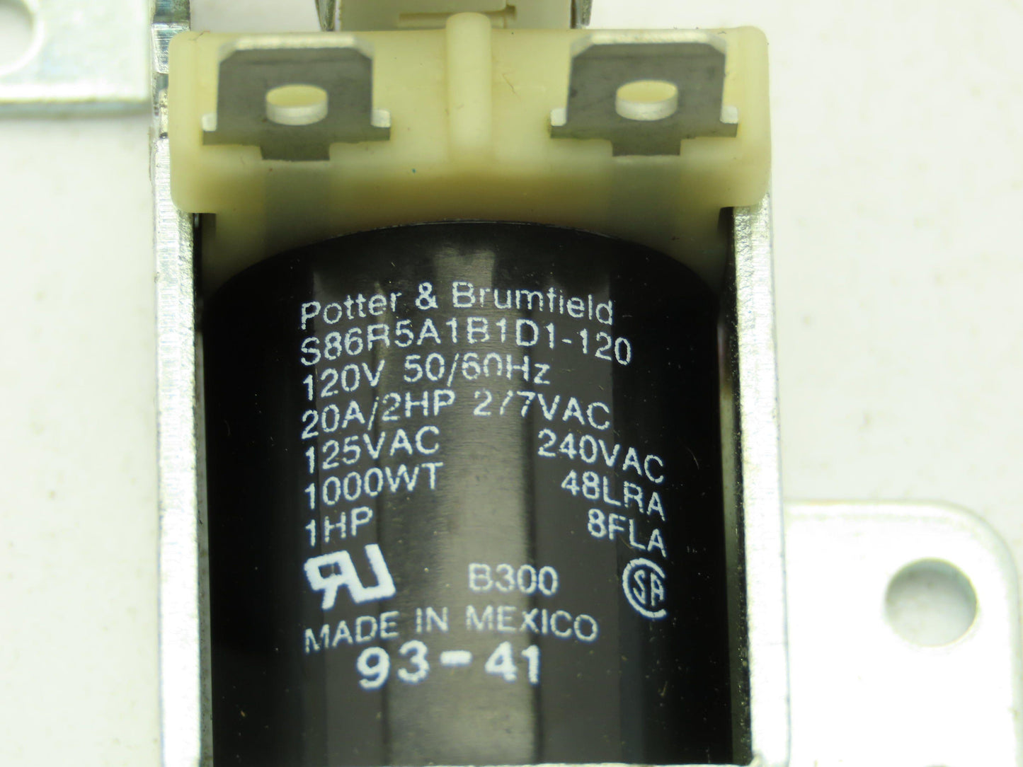Potter & Brumfield S86R5A1B1D1-120 Power Relay 120V 20A SPDT Contact 800 Ohm