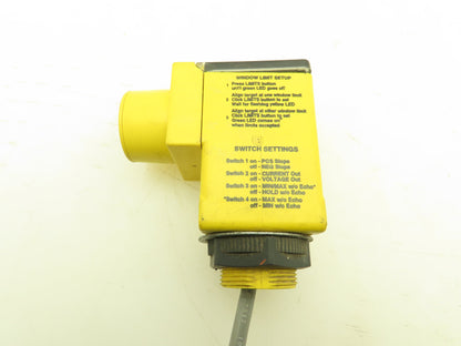Banner Q45ULIU64BCR Ultrasonic Proximity Sensor 30 mm Diffuse 3 meter