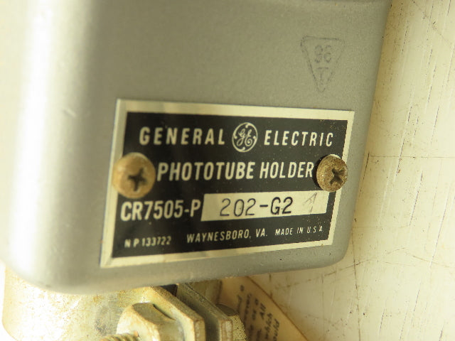 General Electric CR7505-P GE Phototube Holder Light Sensor Vintage Photo Eye