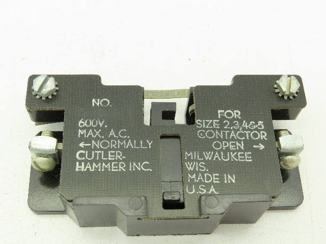 Cutler Hammer 10933 Contactor Starter Interlock Sz 2, 3, 4, 5  LOT OF 3