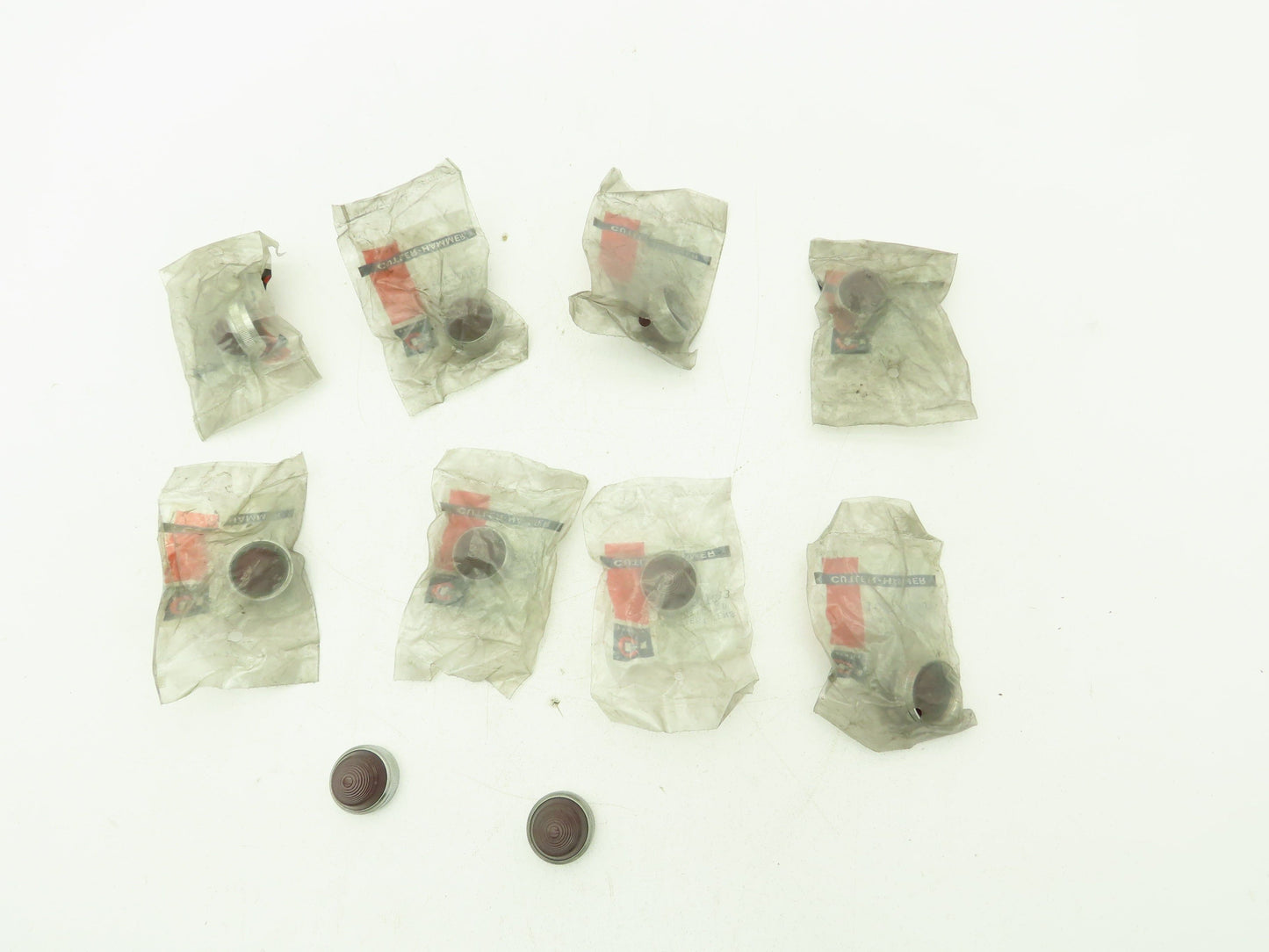 Cutler Hammer 10250TC33 Indicator Light Dome Lens RED Plastic  LOT OF 10