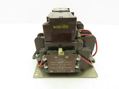 Cutler Hammer C50DN3 NEMA Size 2 Reversing Contactor 45A 120V Coils Ser B1