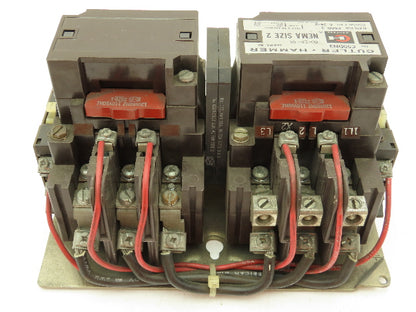 Cutler Hammer C50DN3 NEMA Size 2 Reversing Contactor 45A 120V Coils Ser B1