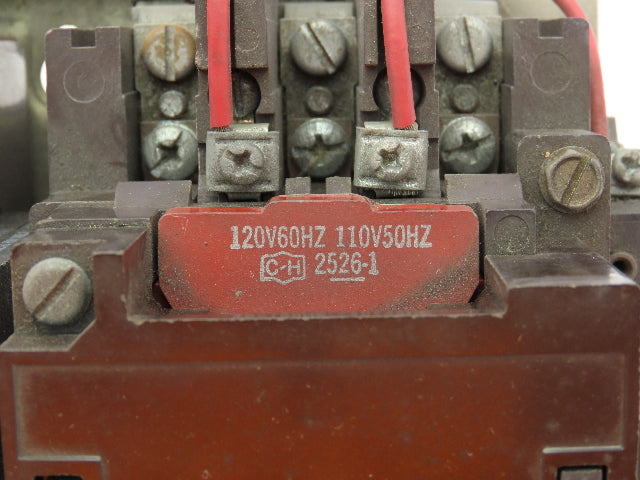 Cutler Hammer C50DN3 NEMA Size 2 Reversing Contactor 45A 120V Coils Ser B1