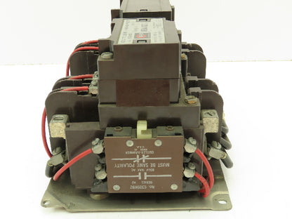 Cutler Hammer C50DN3 NEMA Size 2 Reversing Contactor 45A 120V Coils Ser B1