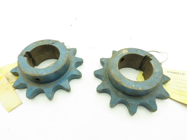 Morse B1012 B 1012 Roller Chain Sprocket 12-Tooth 2-3/16"ID 1/2"Keyway LOT OF 2