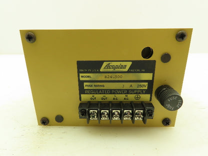 Acopian B24G500 250V Regulated Power Supply 5A 24VDC Output