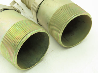 Band-It H64088 Tri-Lokt Male Hose Nipple 3"x 3" NPT Swage Tie Strip  LOT OF 2