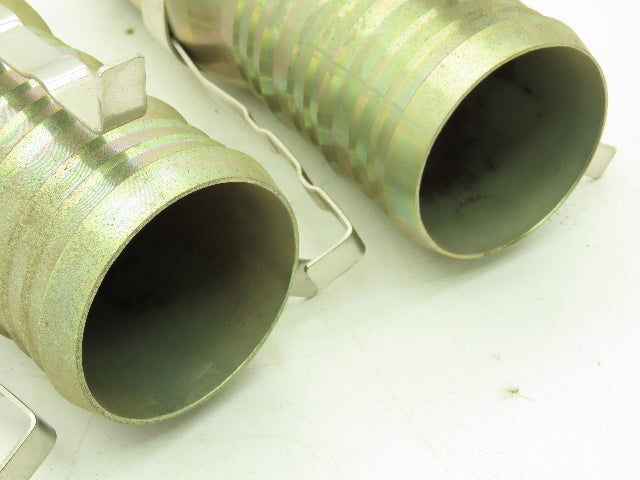 Band-It H64088 Tri-Lokt Male Hose Nipple 3"x 3" NPT Swage Tie Strip  LOT OF 2