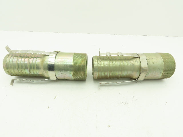 Band-It H64088 Tri-Lokt Male Hose Nipple 3"x 3" NPT Swage Tie Strip  LOT OF 2