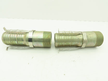 Band-It H64088 Tri-Lokt Male Hose Nipple 3"x 3" NPT Swage Tie Strip  LOT OF 2