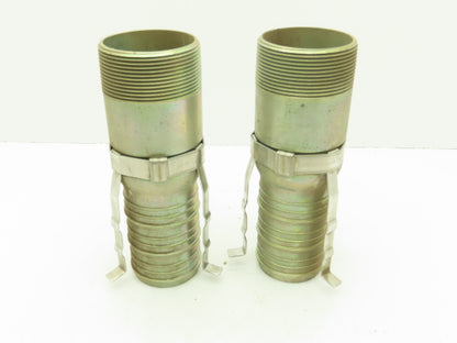 Band-It H64088 Tri-Lokt Male Hose Nipple 3"x 3" NPT Swage Tie Strip  LOT OF 2
