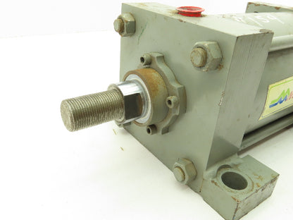 Miller A72B2C Pneumatic Air Cylinder Dbl Acting 5" Bore 5" Stroke 250PSI Foot Mt