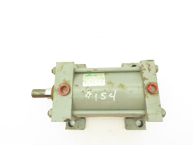 Miller A72B2C Pneumatic Air Cylinder Dbl Acting 5" Bore 5" Stroke 250PSI Foot Mt