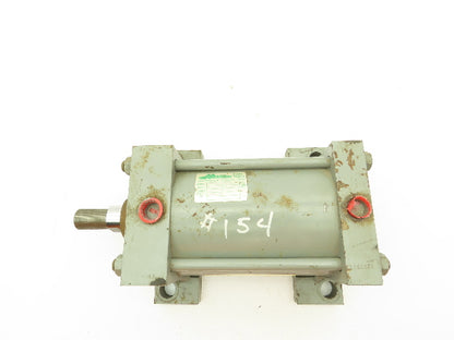 Miller A72B2C Pneumatic Air Cylinder Dbl Acting 5" Bore 5" Stroke 250PSI Foot Mt