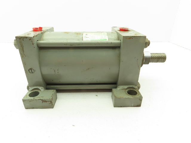 Miller A72B2C Pneumatic Air Cylinder Dbl Acting 5" Bore 5" Stroke 250PSI Foot Mt