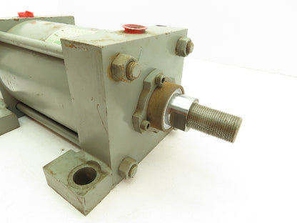 Miller A72B2C Pneumatic Air Cylinder Dbl Acting 5" Bore 5" Stroke 250PSI Foot Mt