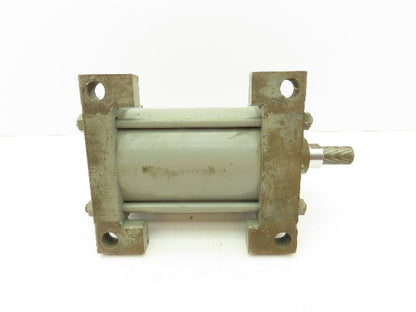 Miller A72B2C Pneumatic Air Cylinder Dbl Acting 5" Bore 5" Stroke 250PSI Foot Mt
