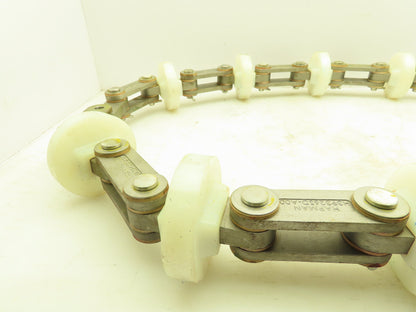 Hapman H39326SD-A00 4" Dia. Stainless Tubular Drag Conveyor Chain 6' 6"