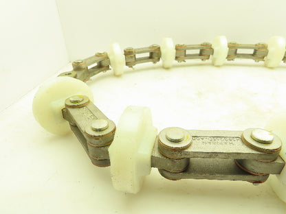 Hapman H39326SD-A00 4" Dia. Stainless Tubular Drag Conveyor Chain 6' 6"