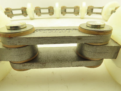 Hapman H39326SD-A00 4" Dia. Stainless Tubular Drag Conveyor Chain 6' 6"