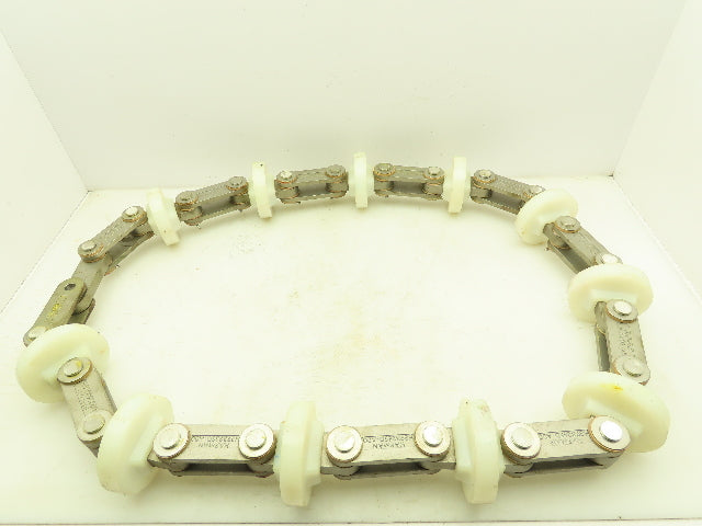 Hapman H39326SD-A00 4" Dia. Stainless Tubular Drag Conveyor Chain 6' 6"