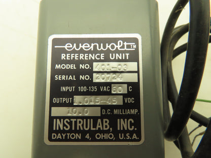 Instrulab 401-03 Evenvolt Voltage Reference Module 1.015-45VDC 10ma Power Supply